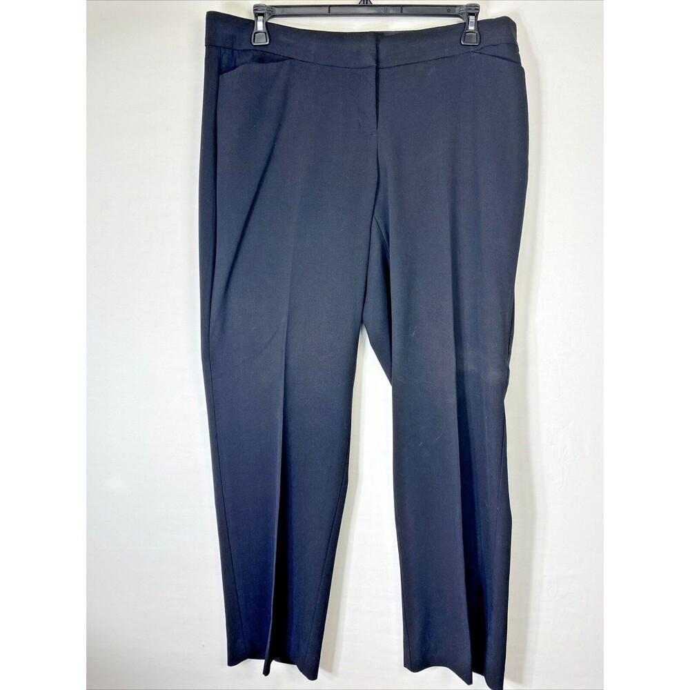 Sag Harbor Stretch Woman Pants Size 16W Black Basic Career
